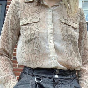 Snakeskin Button up